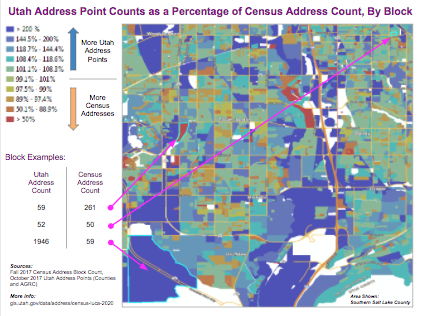 Address Count Comparison Example - click to enlarge