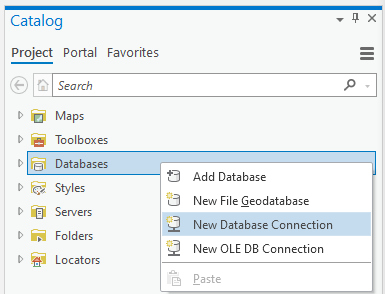 ArcGIS Pro Add Database